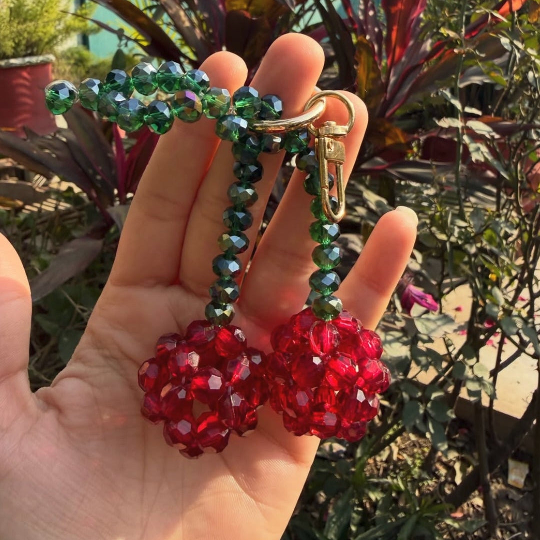 Cherry handbag charm
